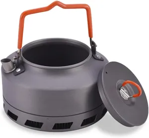 Kettle for Stove top Camping Kettle Aluminum Alloy Fast Heating Tea Coffee Pot Outdoor Hiking Gear Portable Teapot for Hiking Picnic Travel Kitchen Supplies Teapots