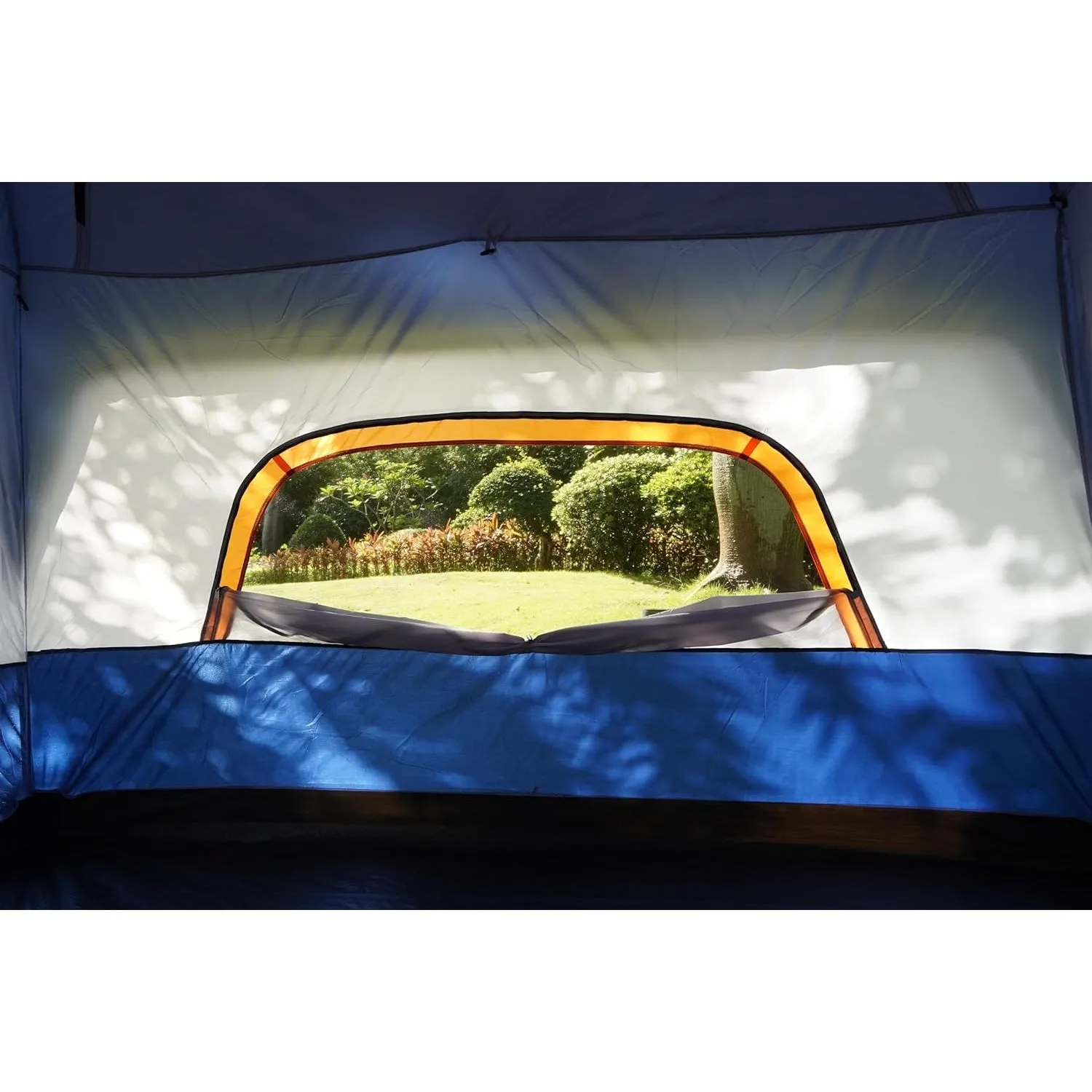 KTT Extra Large Tent 10-12-14 Person(Style-B),Family Cabin Tents,2 Rooms,3 Doors and 3 Windows with Mesh,Straight Wall,Waterproof,Double Layer,Big Tent for Outdoor,Picnic,Camping,Family Gathering