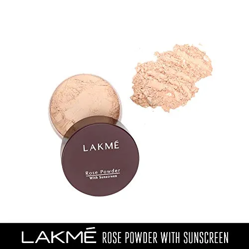 Lakme Rose Loose Face Powder with Rose Fragrance I Soft Pink Color I 40 gram