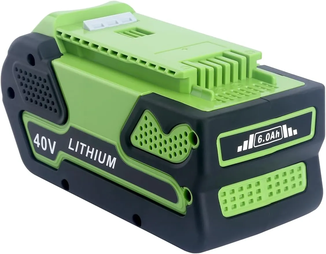 Lasica Replacement for Greenworks 40V 6.0Ah Battery, Compatible with Greenworks Lawn Mower 29472 29462 Battery and 40 Volt G-MAX Power Tools 24252 25322 21302 27062 MO40L4413 MO40L03 MO40B411