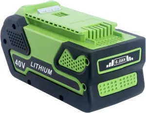 Lasica Replacement for Greenworks 40V 6.0Ah Battery, Compatible with Greenworks Lawn Mower 29472 29462 Battery and 40 Volt G-MAX Power Tools 24252 25322 21302 27062 MO40L4413 MO40L03 MO40B411