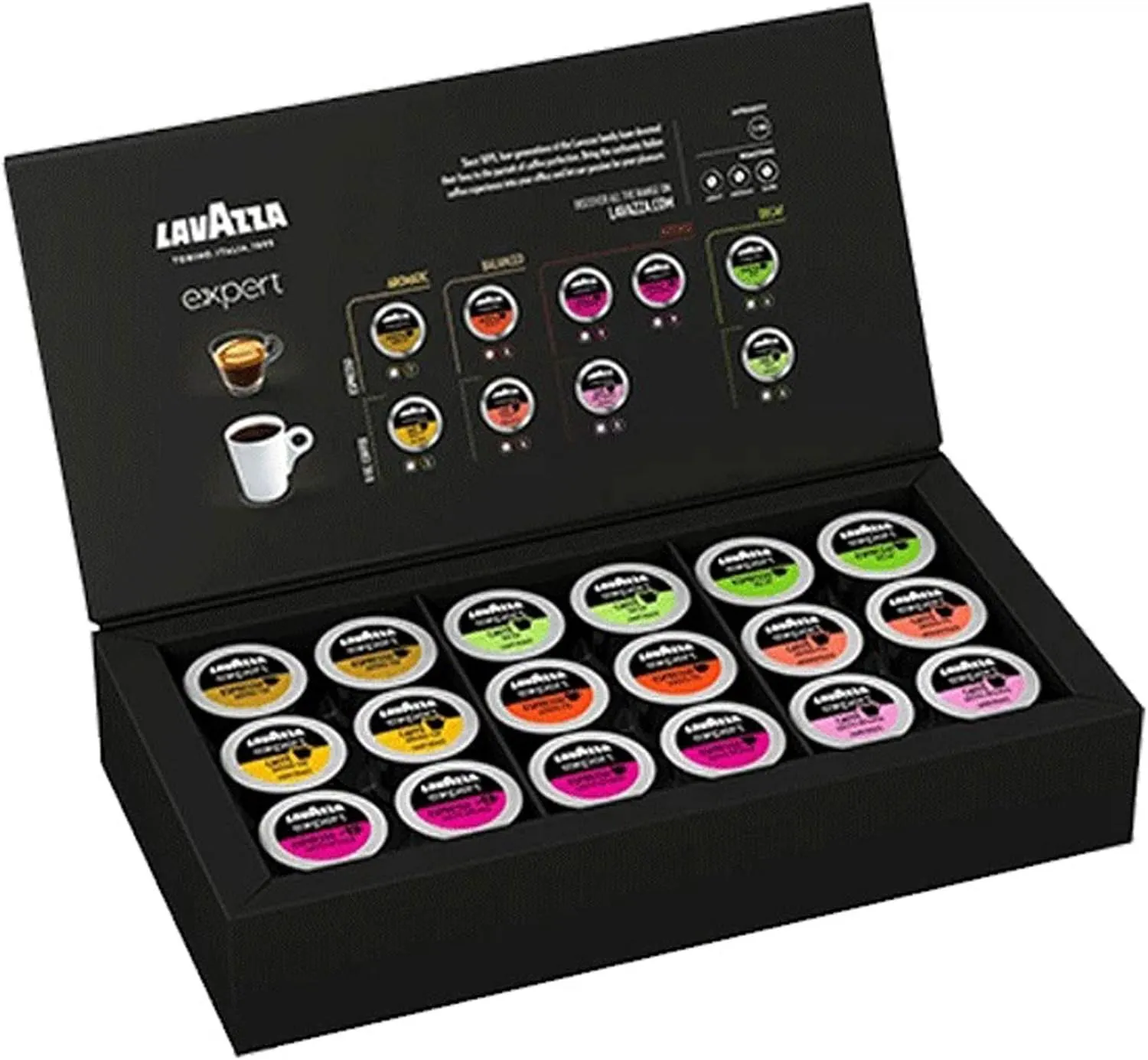 Lavazza Expert Coffee Bundle Classy Plus All-In-One Machine LB 400   1 Welcome Kit Pack of 36 Mixed Capsules   1 Extra Vessel