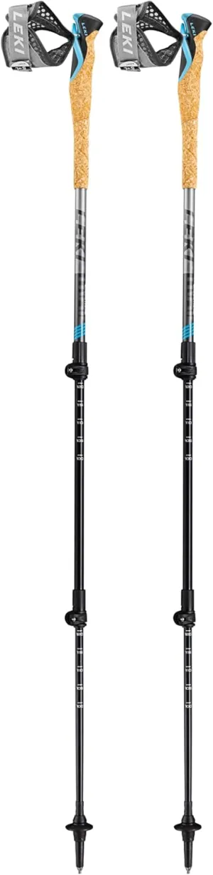 LEKI Cross Trail 3 TA Aluminum Adjustable Lightweight Walking Poles for Trekking & Hiking