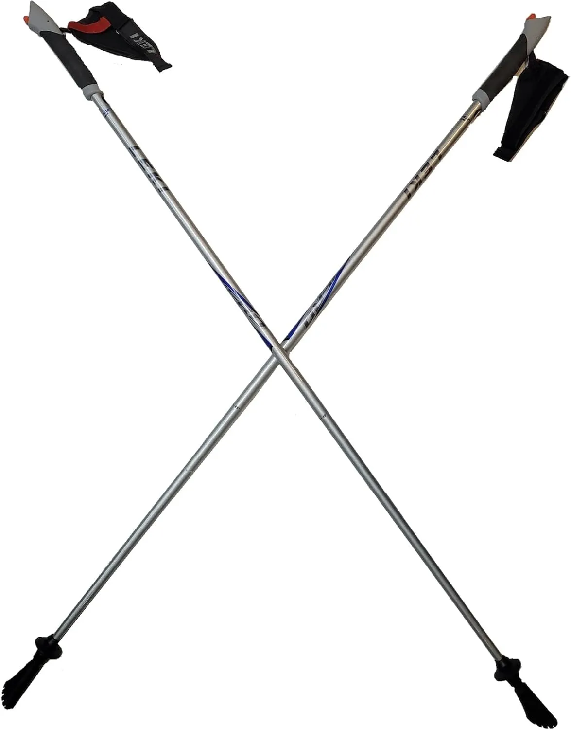 LEKI Nordic Walking Amero Carbon Series Walking Poles Silver 115cm