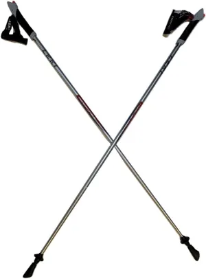 LEKI Nordic Walking Response Titanium Series Silver/Red 115cm