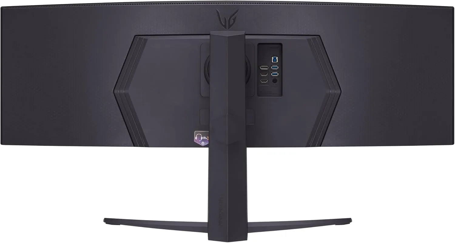 LG 45GR65DC-B Ultragear Curved Gaming Monitor 45-Inch 32:9 QHD 200Hz 1ms UltraWide Display AMD FreeSync Premium Pro VESA DisplayHDR 600 HDMI 2.1 x2 DP UBS x3 Tilt/Height/Swivel Stand - Black