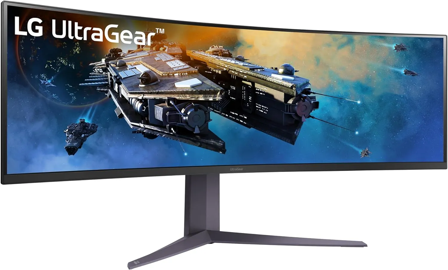 LG 45GR65DC-B Ultragear Curved Gaming Monitor 45-Inch 32:9 QHD 200Hz 1ms UltraWide Display AMD FreeSync Premium Pro VESA DisplayHDR 600 HDMI 2.1 x2 DP UBS x3 Tilt/Height/Swivel Stand - Black