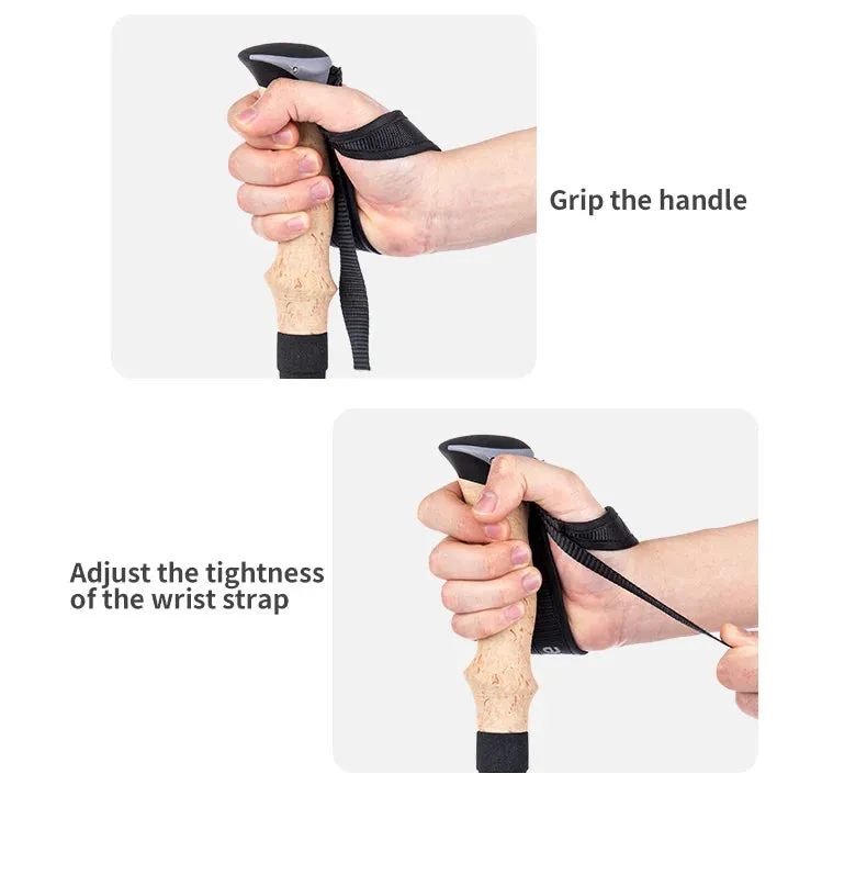 Lightweight Carbon Fiber Trekking Poles – 2PCS Collapsible Telescopic Hiking Sticks for Walking, Climbing & Backpacking
