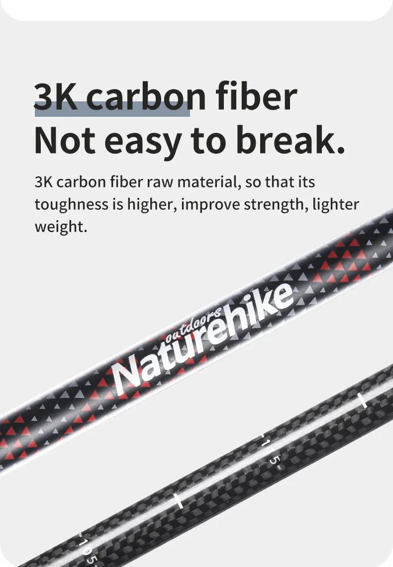 Lightweight Carbon Fiber Trekking Poles – 2PCS Collapsible Telescopic Hiking Sticks for Walking, Climbing & Backpacking
