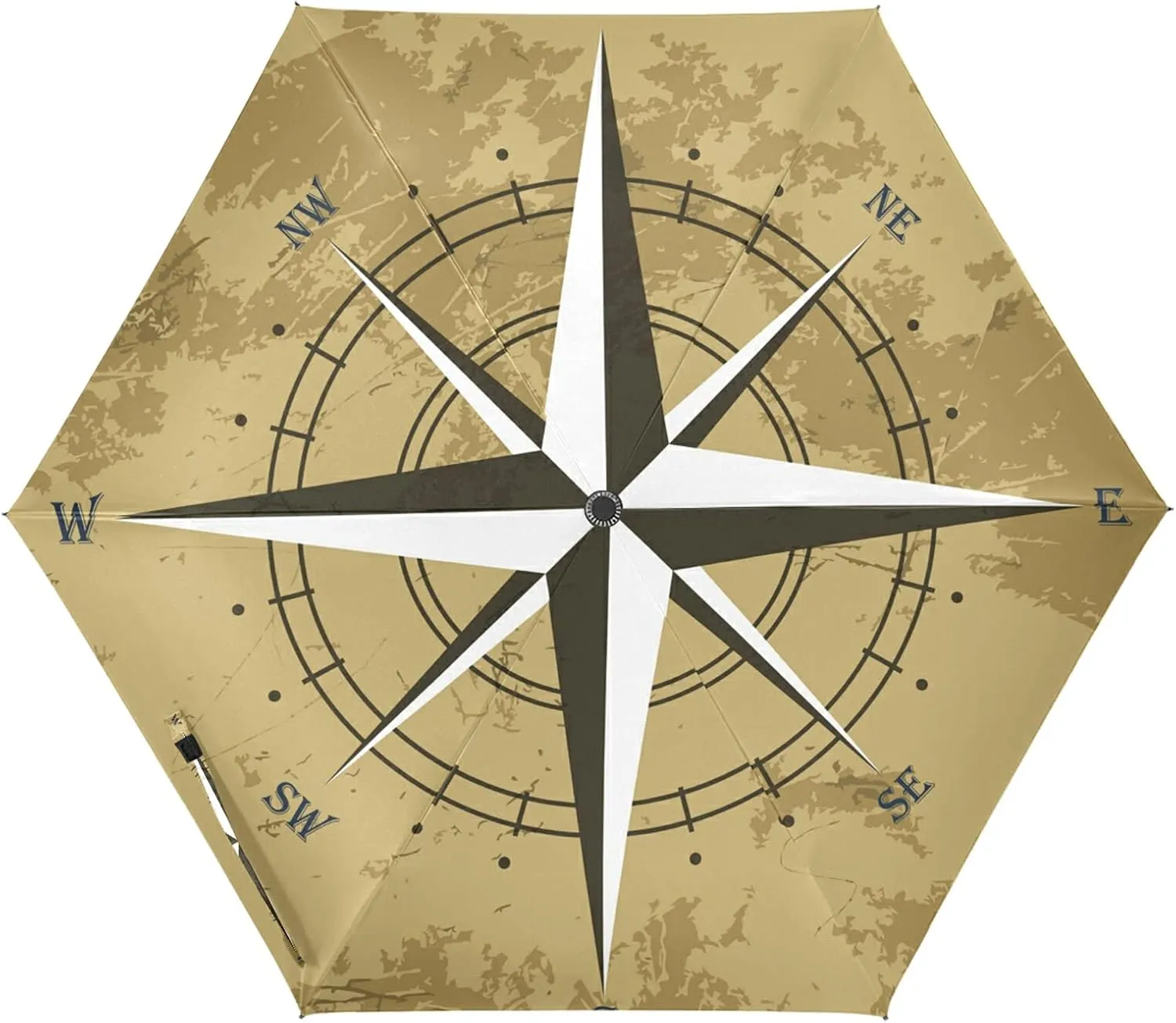 Lightweight Folding Umbrella, Portable Sun Travel Parasol, Compact Anti-UV Strong Rain Umbrella