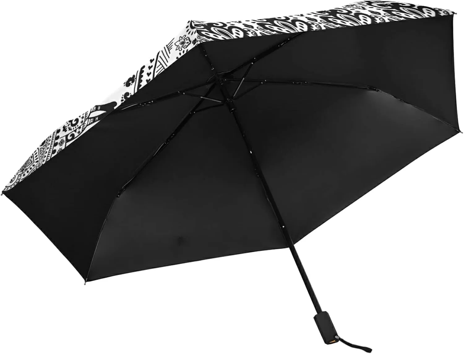 Lightweight Folding Umbrella, Portable Sun Travel Parasol, Compact Anti-UV Strong Rain Umbrella