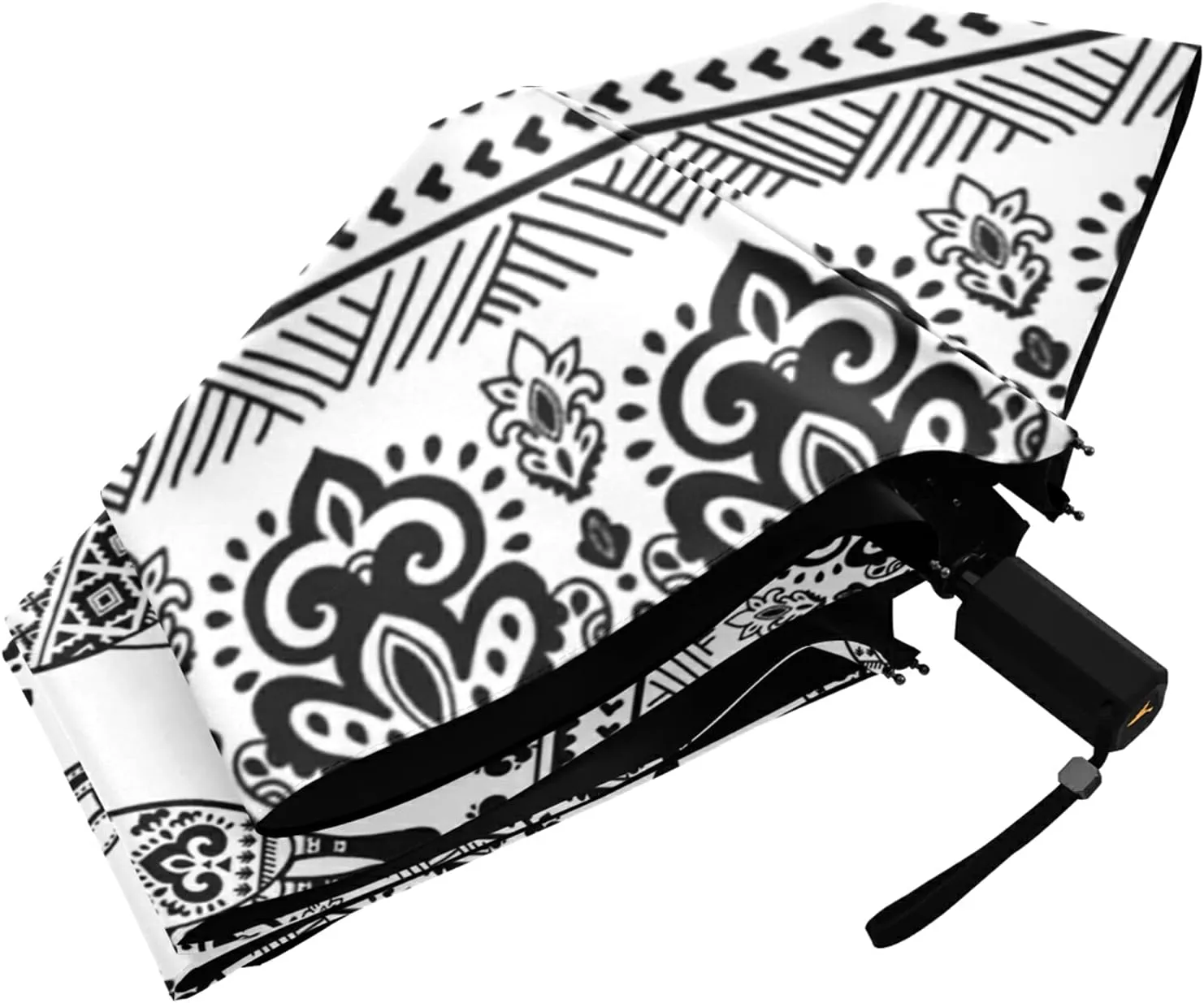 Lightweight Folding Umbrella, Portable Sun Travel Parasol, Compact Anti-UV Strong Rain Umbrella