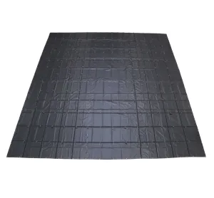 Lightweight Machinery Tarp - 30' X 30' - 14 Oz. Black Tarp