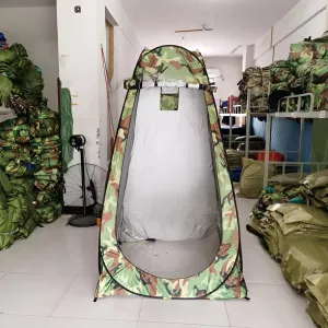 [lilaBelle]【-Season Privacy Shelter】 Thickened Portable Outdoor Tent with Iron Frame & Windproof Design, Instant Pop-Up Changing Room for Camping Beach Hiking, Includes 4 Stakes & Storage Bag