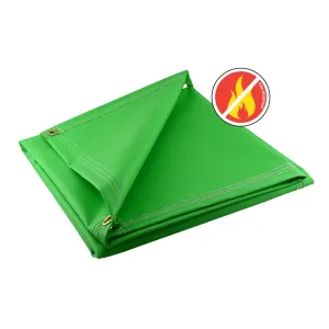 Lime Fire Retardant Vinyl Tarps - 18 oz