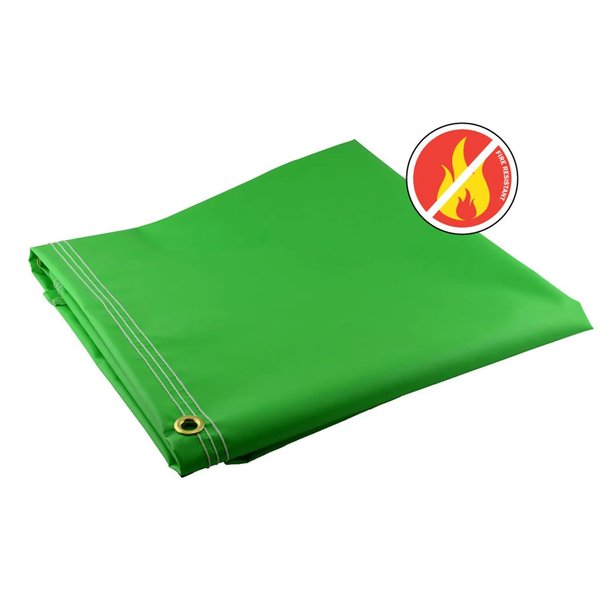 Lime Fire Retardant Vinyl Tarps - 18 oz