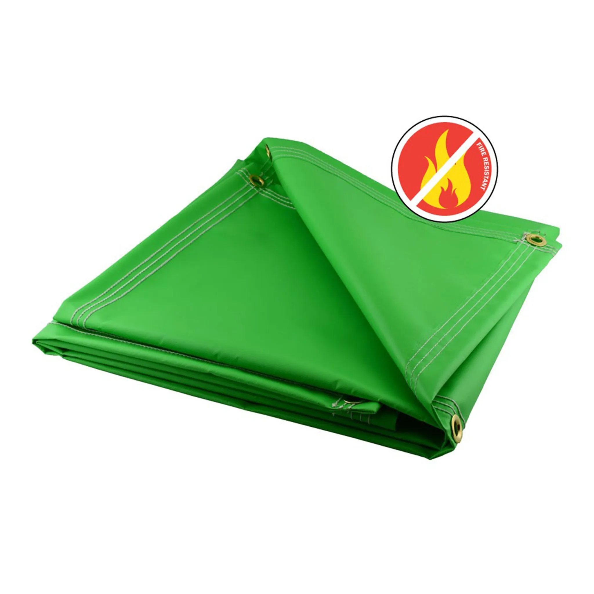Lime Fire Retardant Vinyl Tarps - 18 oz