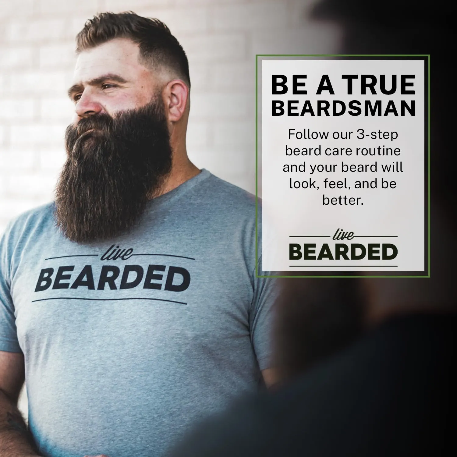 Live Bearded Complete Beard Grooming Kit - Wash, Conditioner, Butter and Oil - Made in the USA with All-Natural Ingredients - Mens Groom Set | American Scent - Cedar, Vetiver, Bergamont