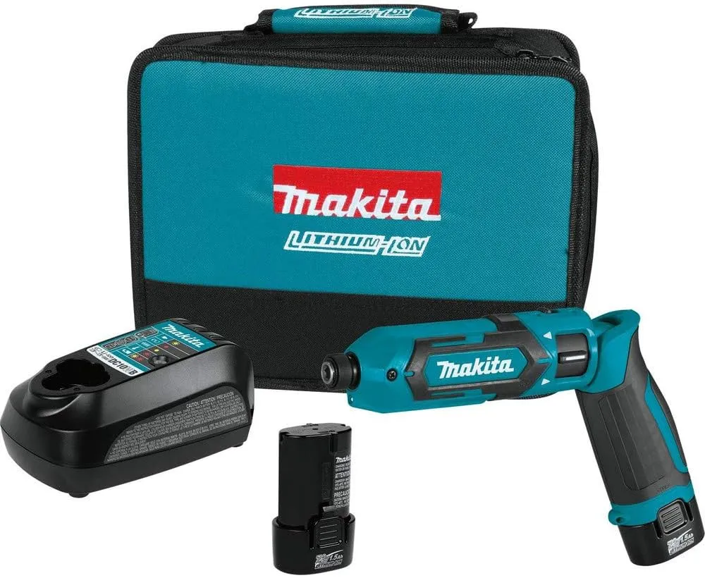 Makita TD022DSE 7.2V Lithium-Ion Cordless 1/4" Hex Impact Driver Kit