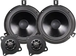 MB Quart JS1-216JK Jeep Wrangler JK (2007-2018) Tuned Audio Package - 6.5" Convertible Speaker System, Front/Rear Upgrade, Titanium Dome Tweeters, Easy Plug-and-Play Installation