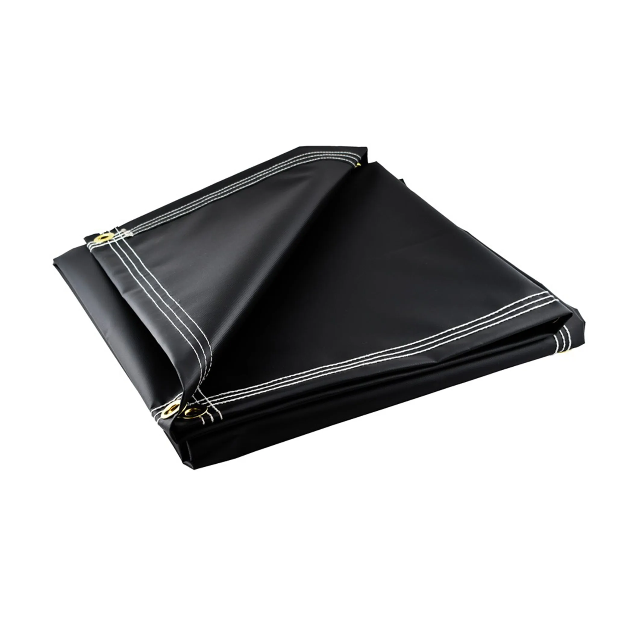 Medium Duty Black Vinyl Tarps - 10 oz