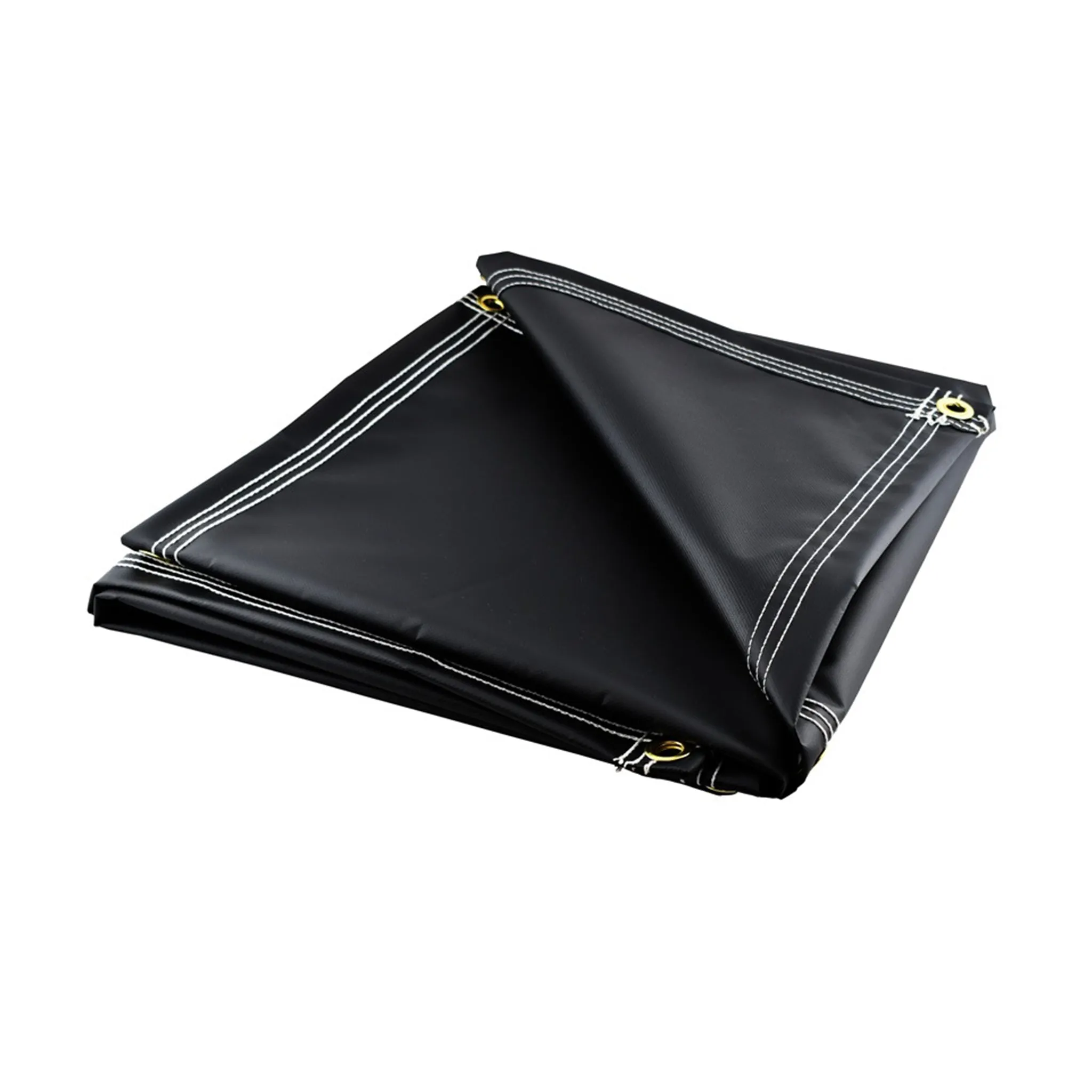 Medium Duty Black Vinyl Tarps - 10 oz
