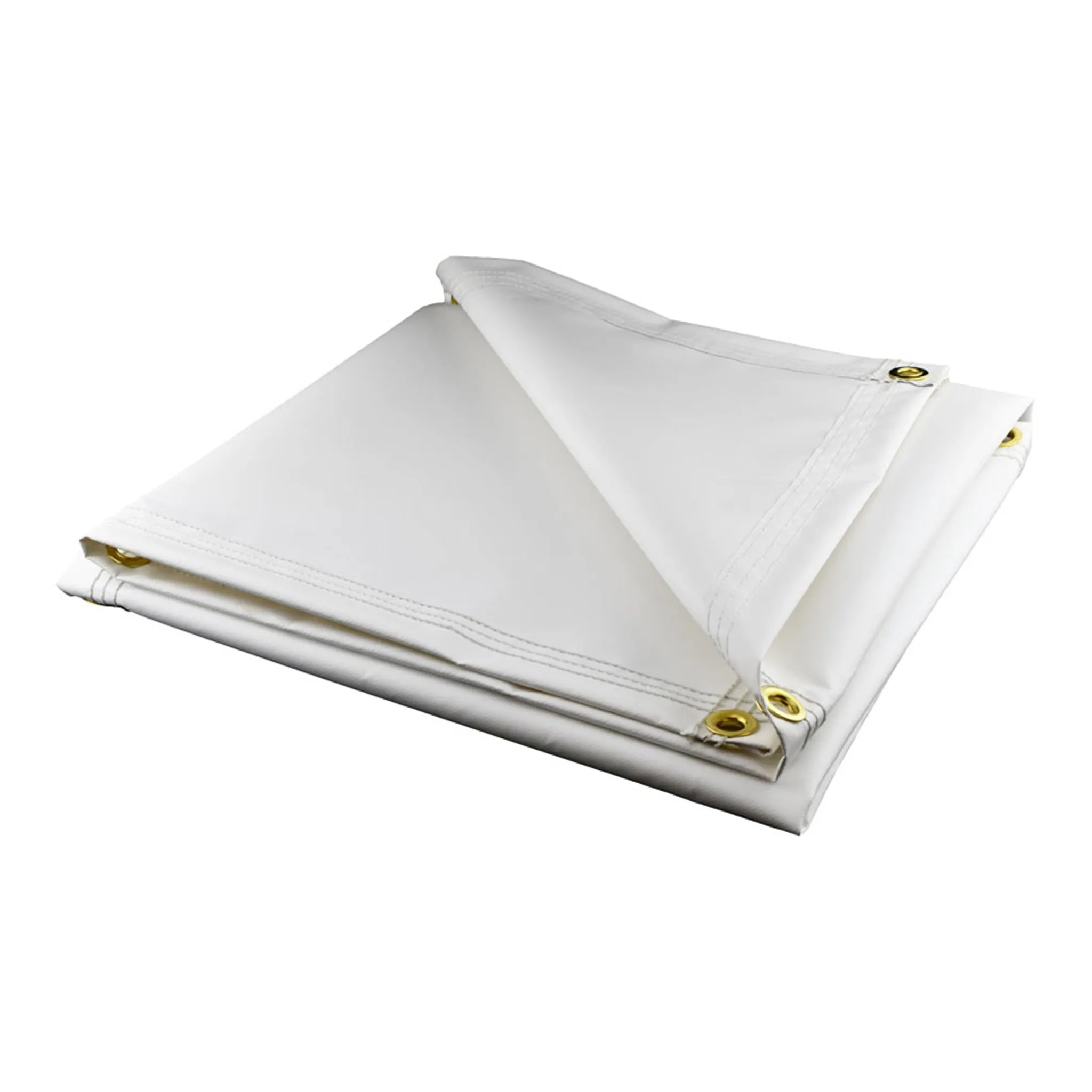 Medium Duty White Vinyl Tarps - 10 oz