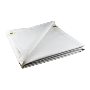 Medium Duty White Vinyl Tarps - 10 oz