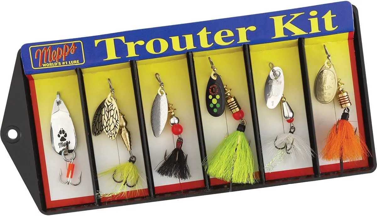 Mepps Dressed Lure Assortment Trouter Kit, Multicolor