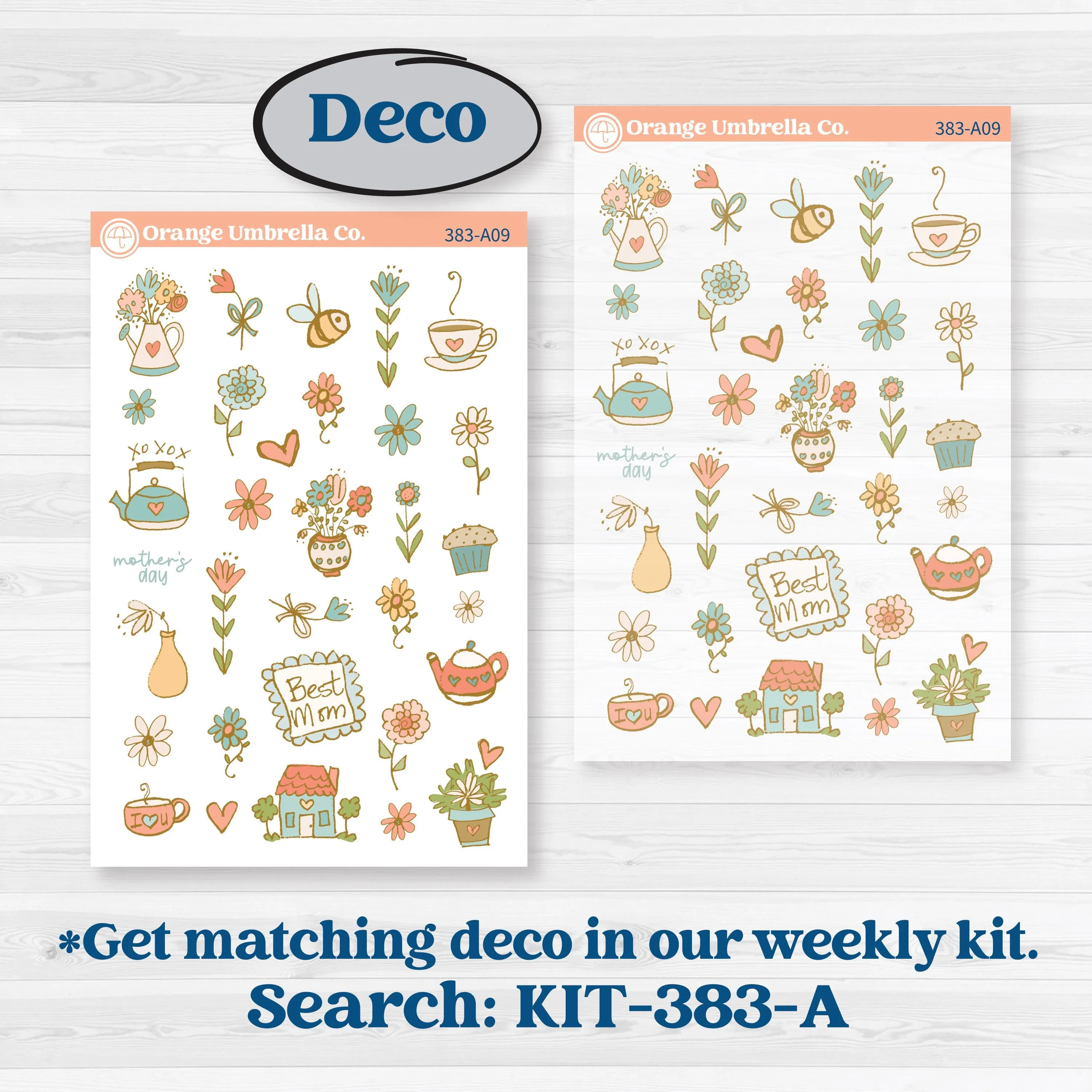 Mother’s Day Kit | Freestyle Kit Any Planner Kit Stickers | Mom's Day Off | KIT-383-K