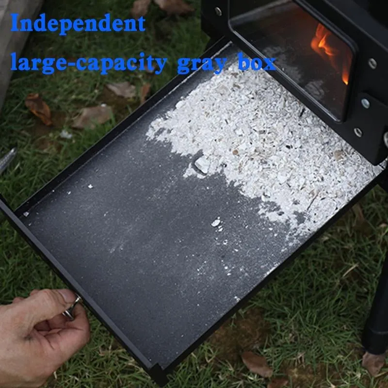 Multifunctional Portable Camping Wood Stove with Chimney