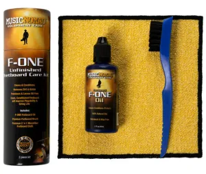 Music Nomad F-ONE Unfinished Fretboard Care Kit - Oil, Cloth & Brush