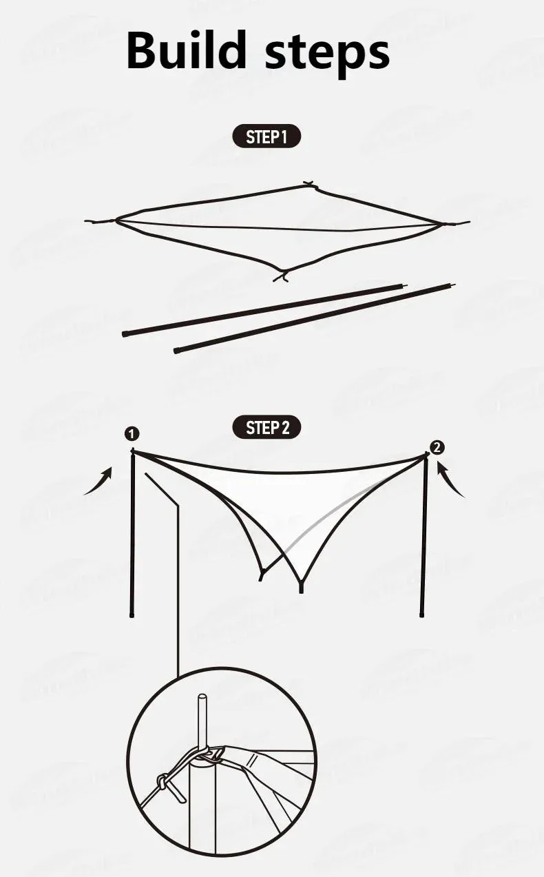 Naturehike Diamond Sun Shelter Portable Lightweight 3-4 Person Tarp Camping Outdoor Waterproof Canopy 6x4m 150D Windproof With 2.4m Pole UPF50 