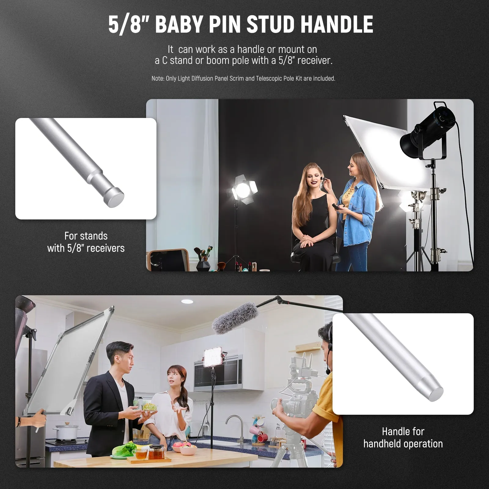 NEEWER SF7575F MS-240AC Light Diffusion Panel Scrim Kit