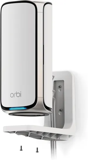 NETGEAR WiFi 7 Wall Mount Kit (RBEWM-10000S) Compatible with Orbi & Nighthawk WiFi 7 Systems, White