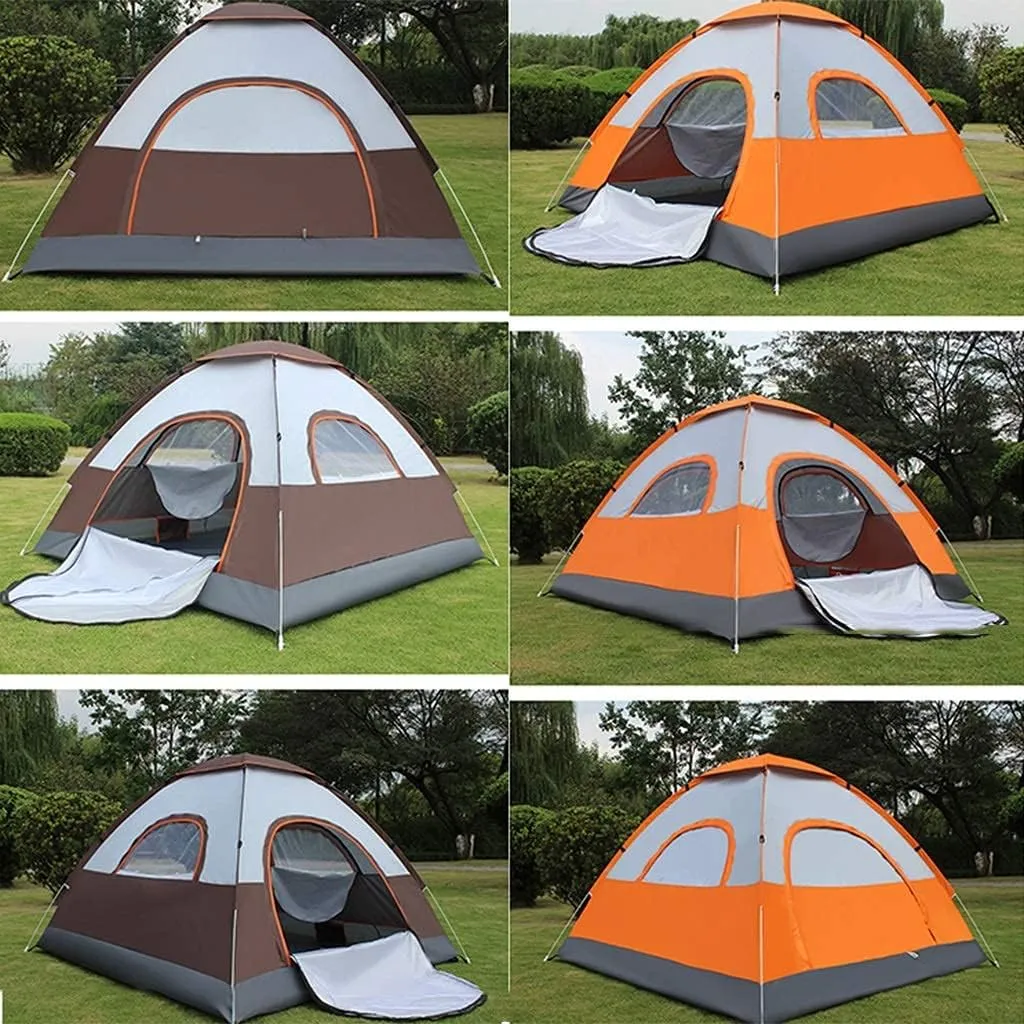NIEH Tents Dome Frame Pop-Up Beach Outdoor 3-4 People Camping Camping Double Automatic Speed Opening Indoor and Outdoor