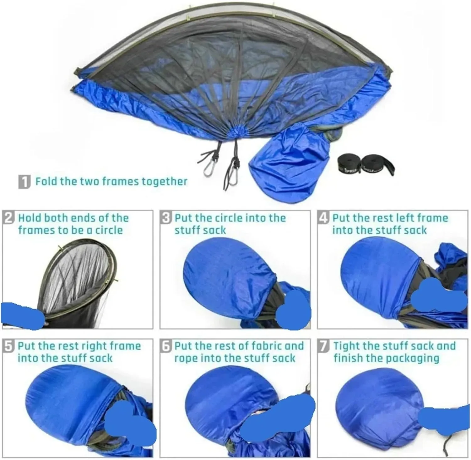 Nylon Parachute Hammock Net Lightweight Portable Camping Hammock and Tent Awning Rain Fly Tarp Mosquito Net Hammock Canopy 210T Nylon Hammocks Terrace Hammock(Style11)