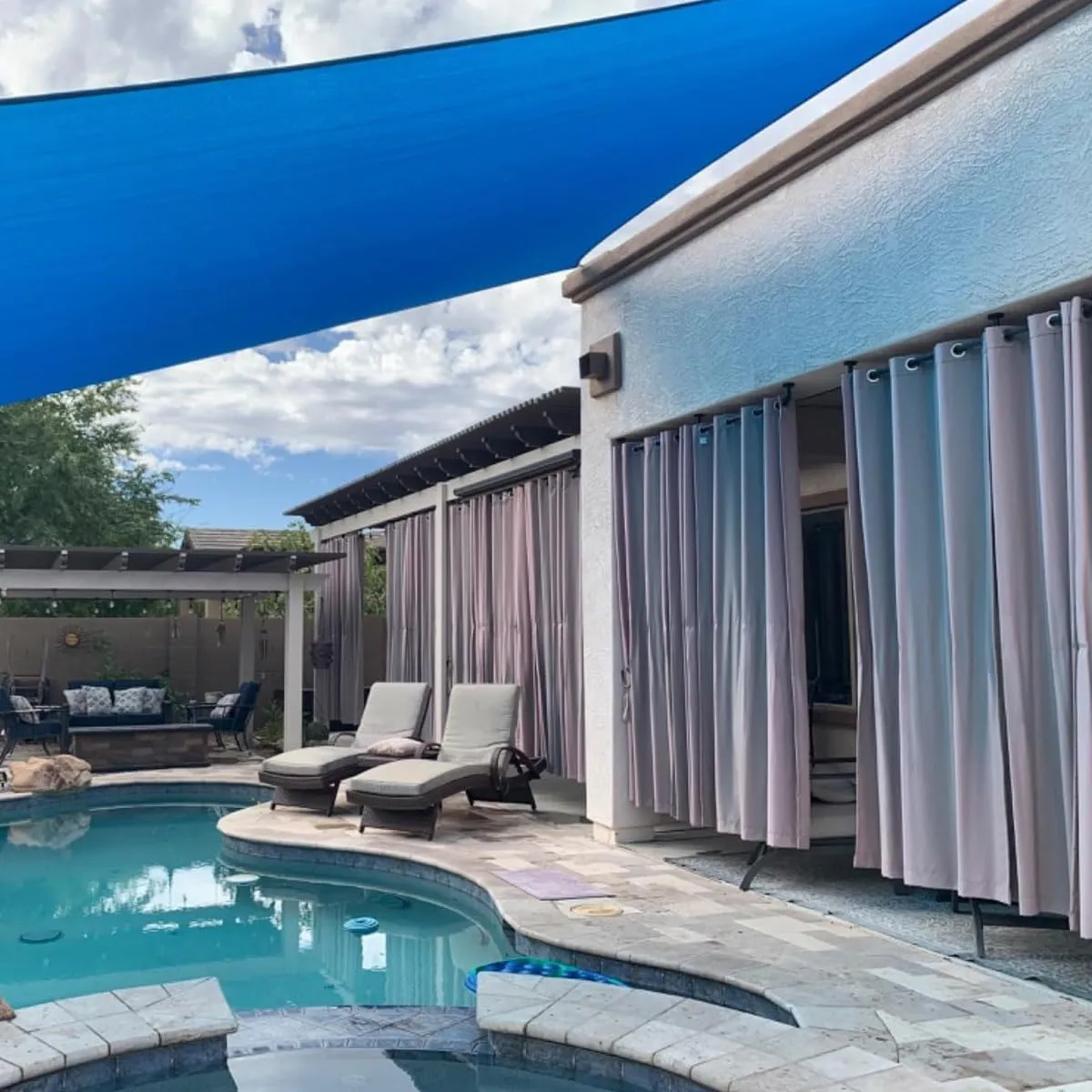 Outdoor Shade Neting Shade Cloth for Patio with Grommet, Shade Sails, Easy to Install, Multiple Sizes, HDPE Material Shade Mesh Tarp(6.0 * 8.0m/19.6 * 26.2ft)