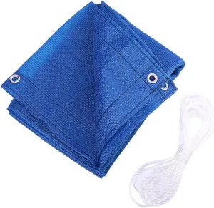 Outdoor Shade Neting Shade Cloth for Patio with Grommet, Shade Sails, Easy to Install, Multiple Sizes, HDPE Material Shade Mesh Tarp(6.0 * 8.0m/19.6 * 26.2ft)
