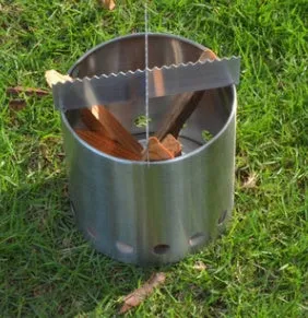 Outdoor Stainless Steel Firewood Stove Camping Ultralight Outdoor Stove Simple Barbecue