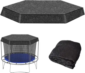 Outdoor Trampoline Shade Cover for Trampoline Frame, Insulation Sun Protection Net Anti-UV Trampoline Cover, Net Only