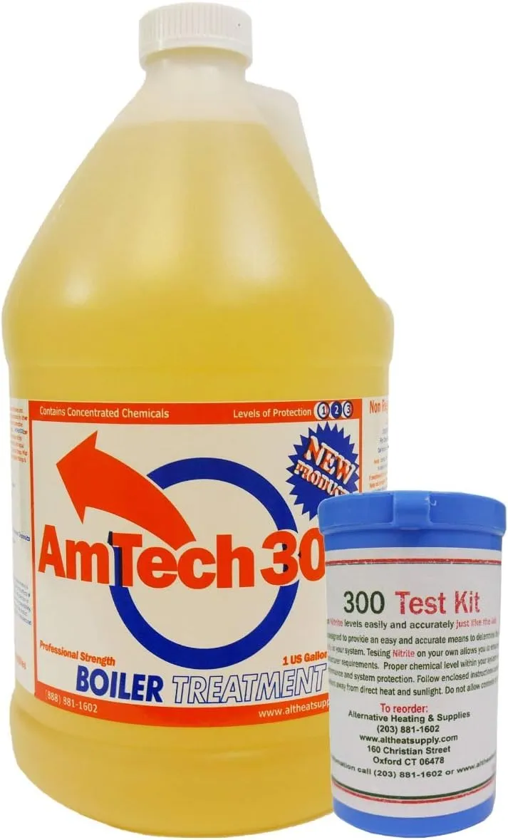 Outdoor Wood Boiler Water Treatment Rust Inhibitor- AmTech 300 & Test Kit