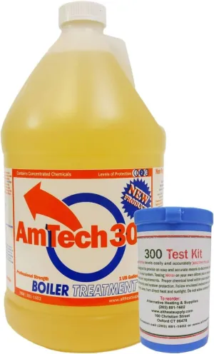 Outdoor Wood Boiler Water Treatment Rust Inhibitor- AmTech 300 & Test Kit