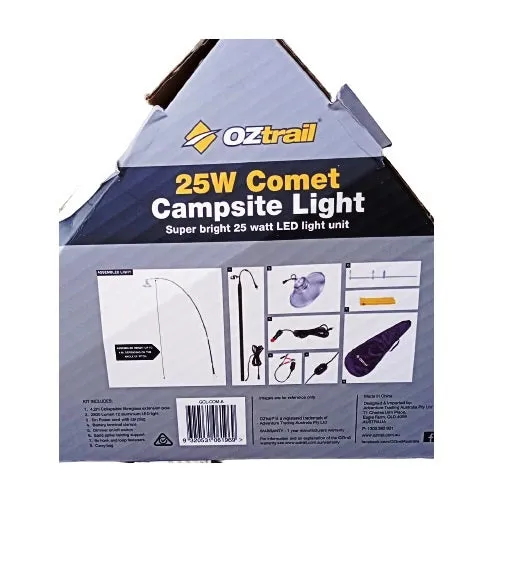 OZtrail 12V 25W Comet Campsite Light - GCL-COM-A