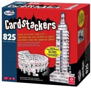 Pavillion Cardstacker Starter Kit - Modern Paper Craft Kit (Puzzle/Cardstacking) - 825 Pieces - All Ages - Cityscape Theme