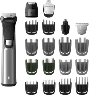 Philips Multi Groomer All-in-One Trimmer 23 Piece Grooming Kit, Trimmer for Beard, Head, Body, and Face Series 7000