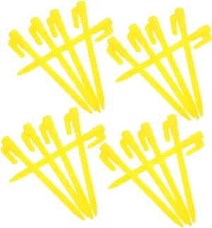 Plastic Tent Stakes Heavy Duty 40 Pieces Ground Pegs for Camping Garden Rain Tarp