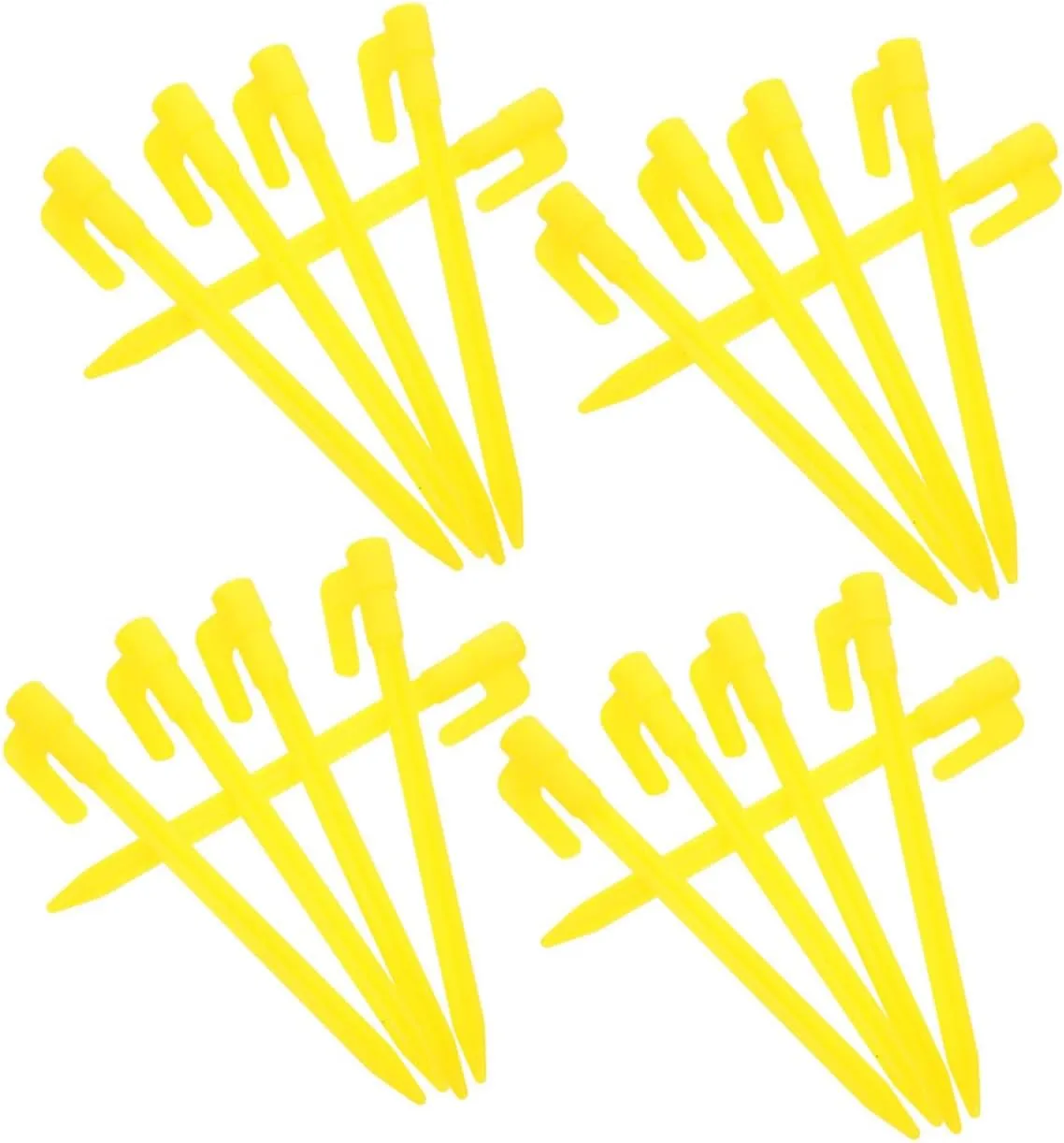 Plastic Tent Stakes Heavy Duty 40 Pieces Ground Pegs for Camping Garden Rain Tarp
