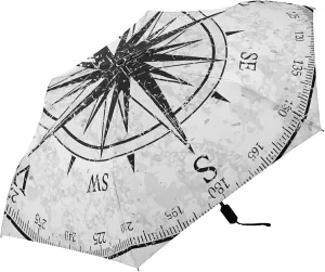 Poeticcity Folding Umbrella, Anti-UV 3 Folds Lightweight Parasol, Compact Windproof Strong Umbrellas for Car Travel Sun & Rain