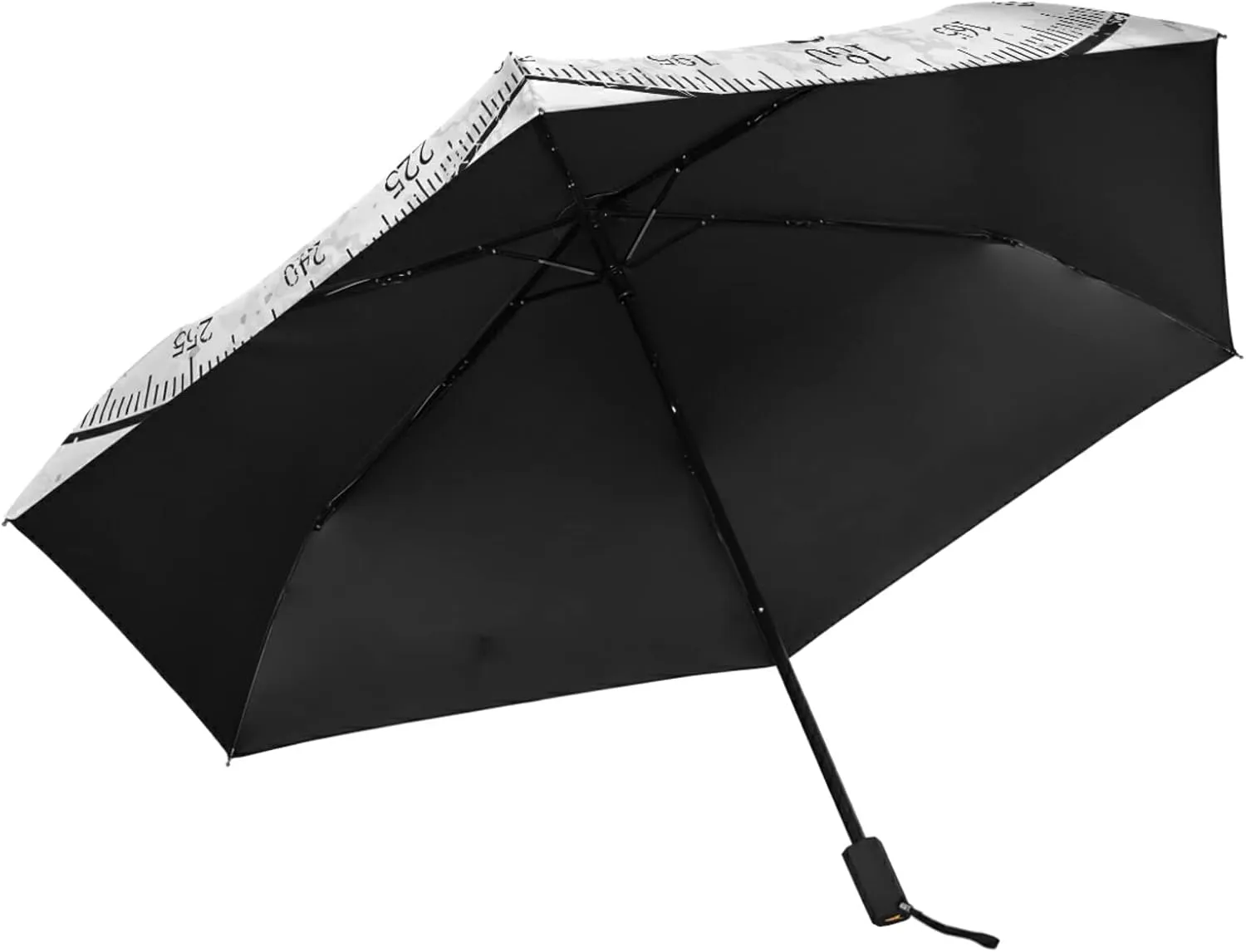 Poeticcity Folding Umbrella, Anti-UV 3 Folds Lightweight Parasol, Compact Windproof Strong Umbrellas for Car Travel Sun & Rain